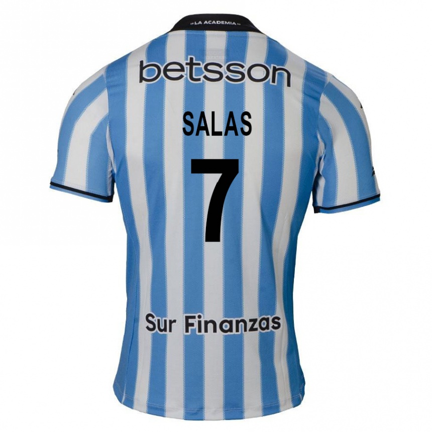 Kids Football Maximiliano Salas #7 Blue White Black Home Jersey 2024/25 T-Shirt Australia