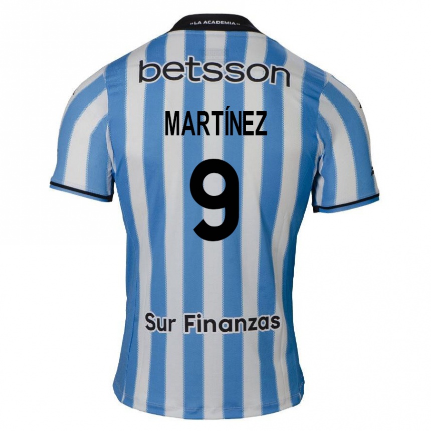 Kids Football Adrián Martínez #9 Blue White Black Home Jersey 2024/25 T-Shirt Australia