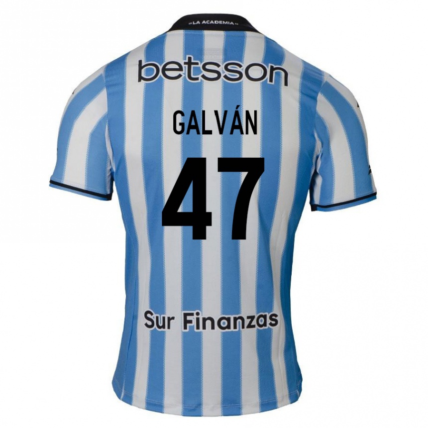 Kids Football Ignacio Galván #47 Blue White Black Home Jersey 2024/25 T-Shirt Australia