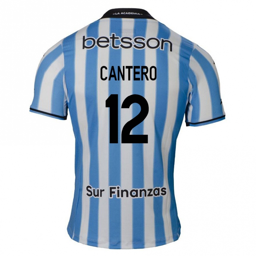 Kids Football Milton Cantero #12 Blue White Black Home Jersey 2024/25 T-Shirt Australia