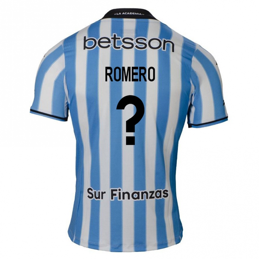 Kids Football Benicio Romero #0 Blue White Black Home Jersey 2024/25 T-Shirt Australia