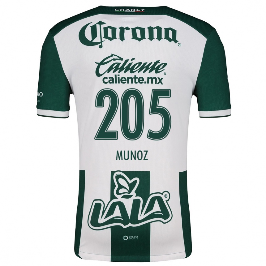 Kids Football Guillermo Muñoz #205 Green White Home Jersey 2024/25 T-Shirt Australia