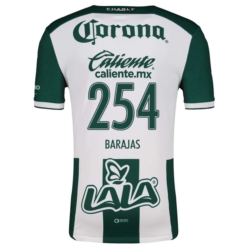 Kids Football Sergio Barajas #254 Green White Home Jersey 2024/25 T-Shirt Australia