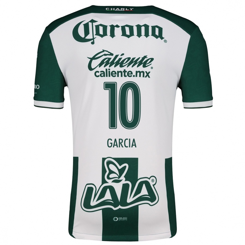 Kids Football Daniela García #10 Green White Home Jersey 2024/25 T-Shirt Australia