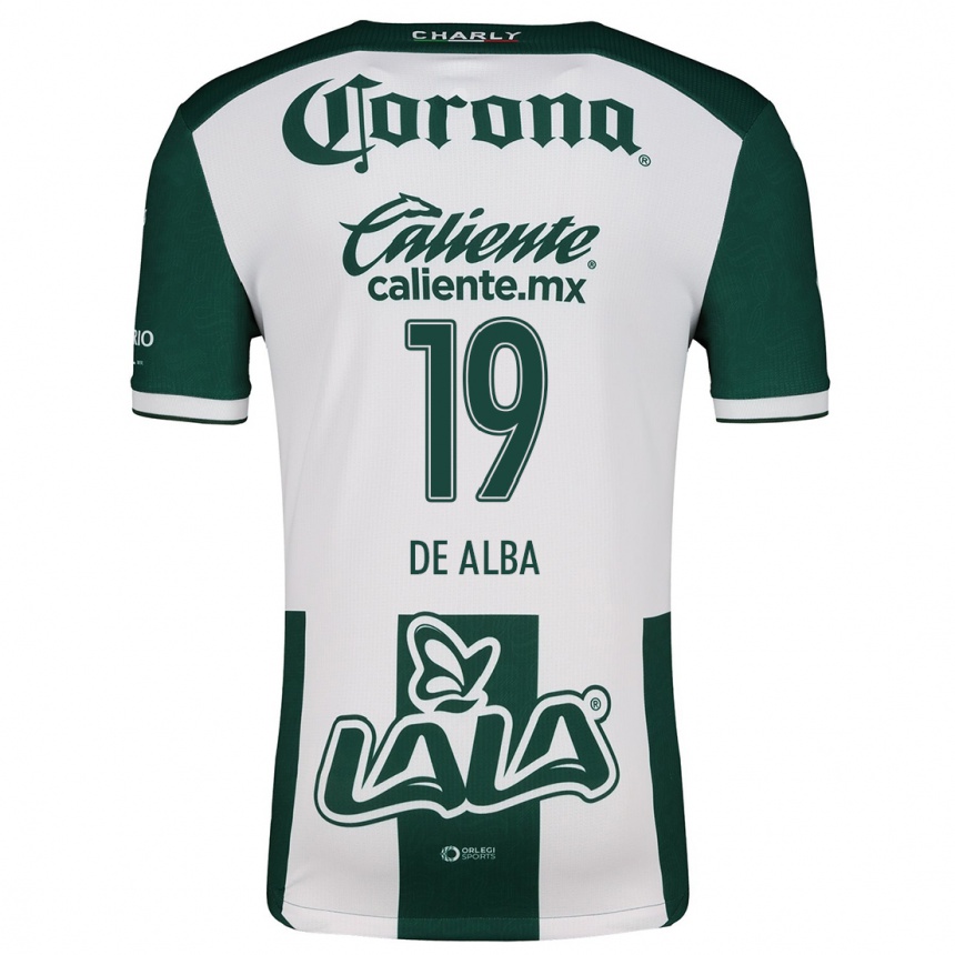 Kids Football Luisa De Alba #19 Green White Home Jersey 2024/25 T-Shirt Australia