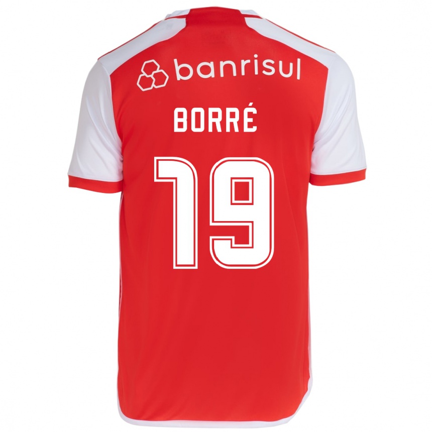 Kids Football Rafael Borré #19 Red White Home Jersey 2024/25 T-Shirt Australia