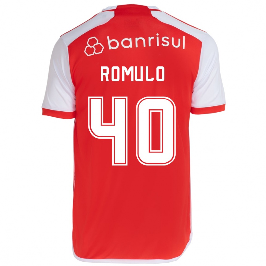 Kids Football Rômulo #40 Red White Home Jersey 2024/25 T-Shirt Australia