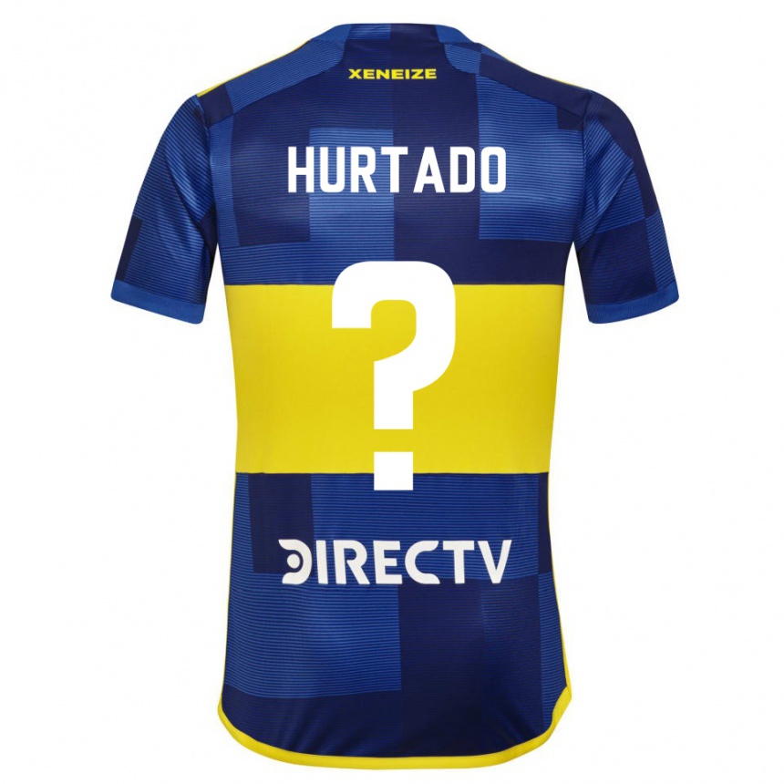 Kids Football Jan Hurtado #0 Blue Yellow Home Jersey 2024/25 T-Shirt Australia