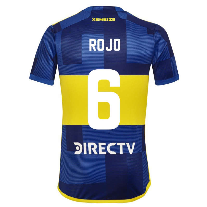 Kids Football Marcos Rojo #6 Blue Yellow Home Jersey 2024/25 T-Shirt Australia