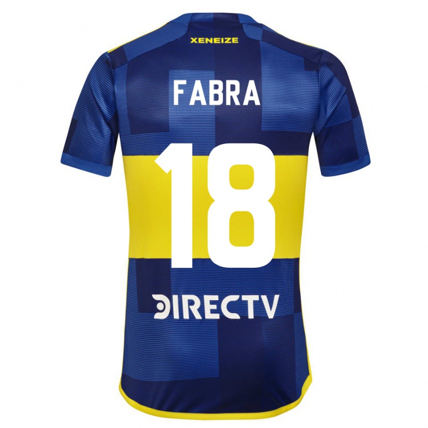 Kids Football Frank Fabra #18 Blue Yellow Home Jersey 2024/25 T-Shirt Australia