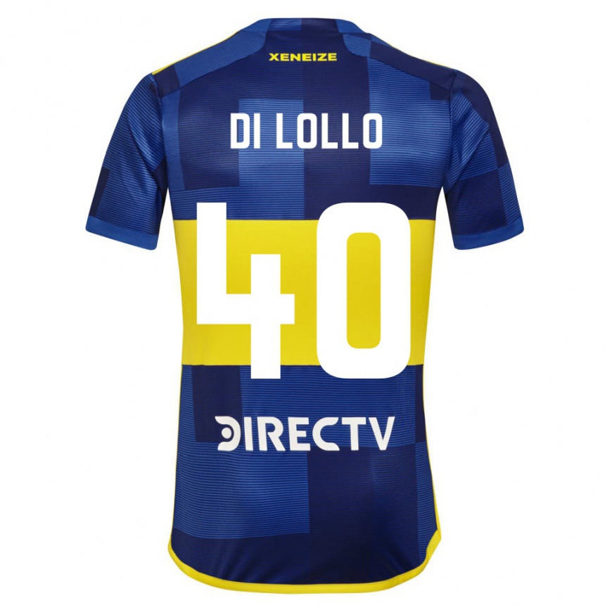 Kids Football Lautaro Di Lollo #40 Blue Yellow Home Jersey 2024/25 T-Shirt Australia