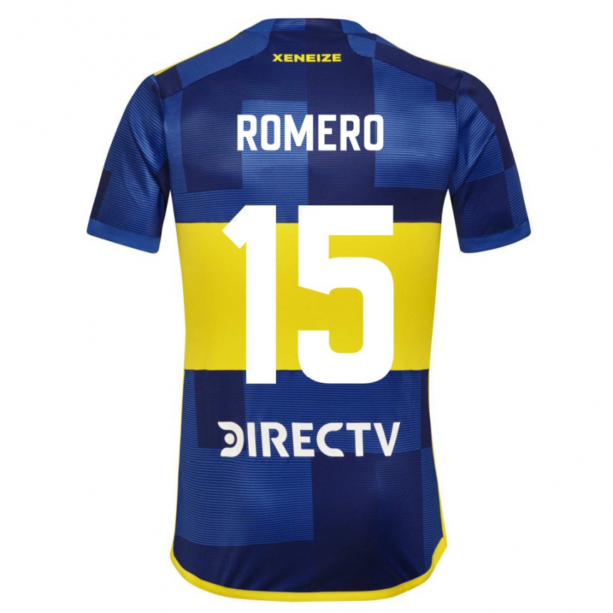 Kids Football Alejo Romero #15 Blue Yellow Home Jersey 2024/25 T-Shirt Australia