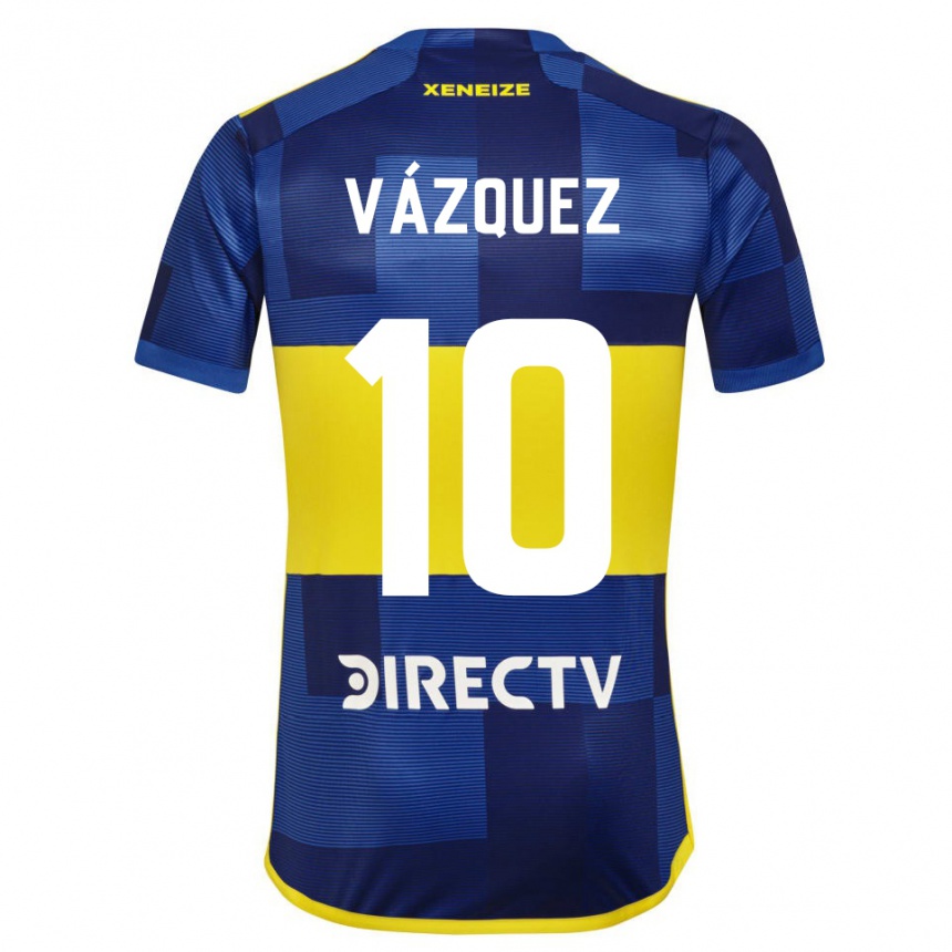 Kids Football Lucas Vázquez #10 Blue Yellow Home Jersey 2024/25 T-Shirt Australia