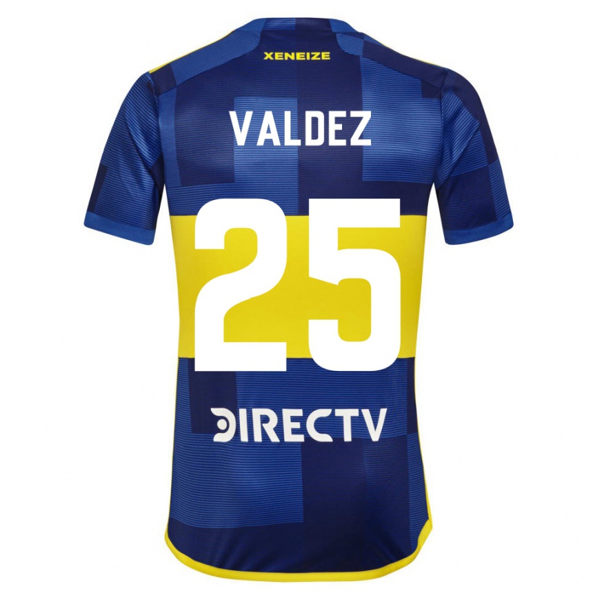 Kids Football Bruno Valdez #25 Blue Yellow Home Jersey 2024/25 T-Shirt Australia