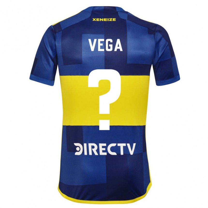 Kids Football Gabriel Vega #0 Blue Yellow Home Jersey 2024/25 T-Shirt Australia