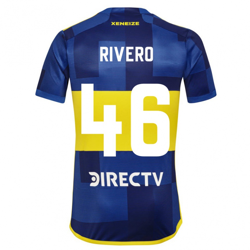 Kids Football Simon Rivero #46 Blue Yellow Home Jersey 2024/25 T-Shirt Australia