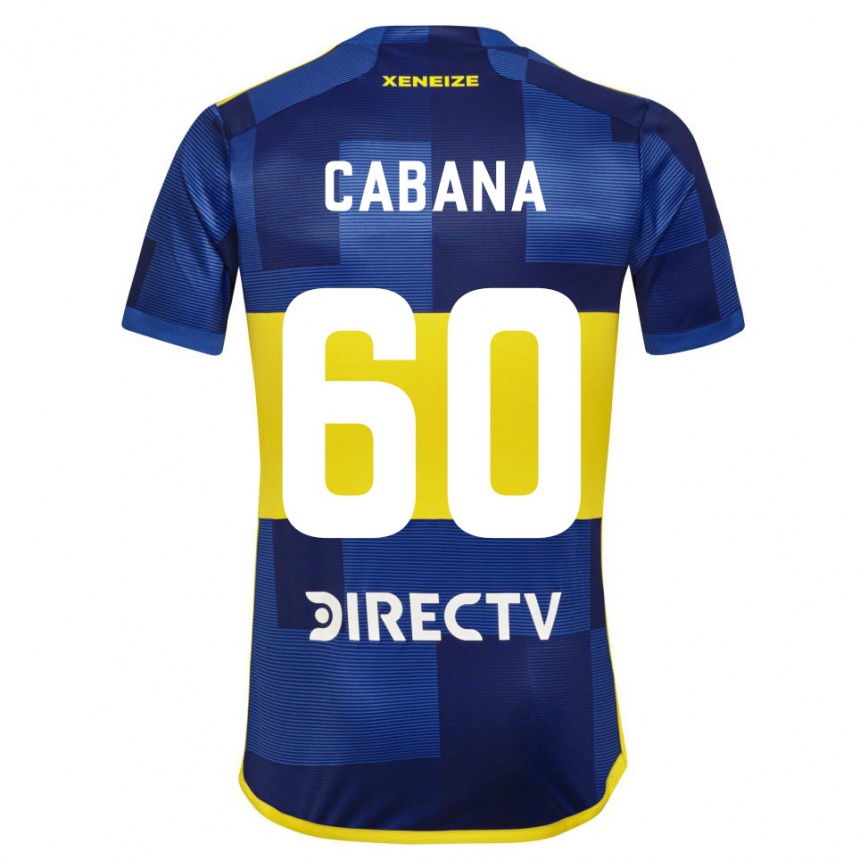 Kids Football Juan Pablo Cabaña #60 Blue Yellow Home Jersey 2024/25 T-Shirt Australia