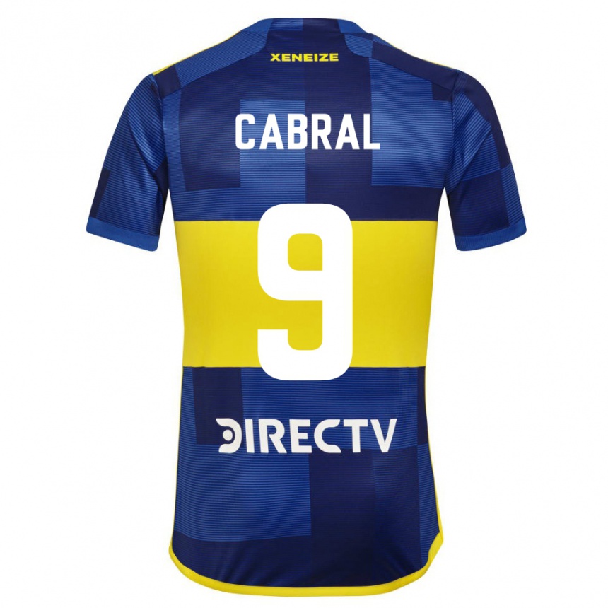 Kids Football Bruno Cabral #9 Blue Yellow Home Jersey 2024/25 T-Shirt Australia