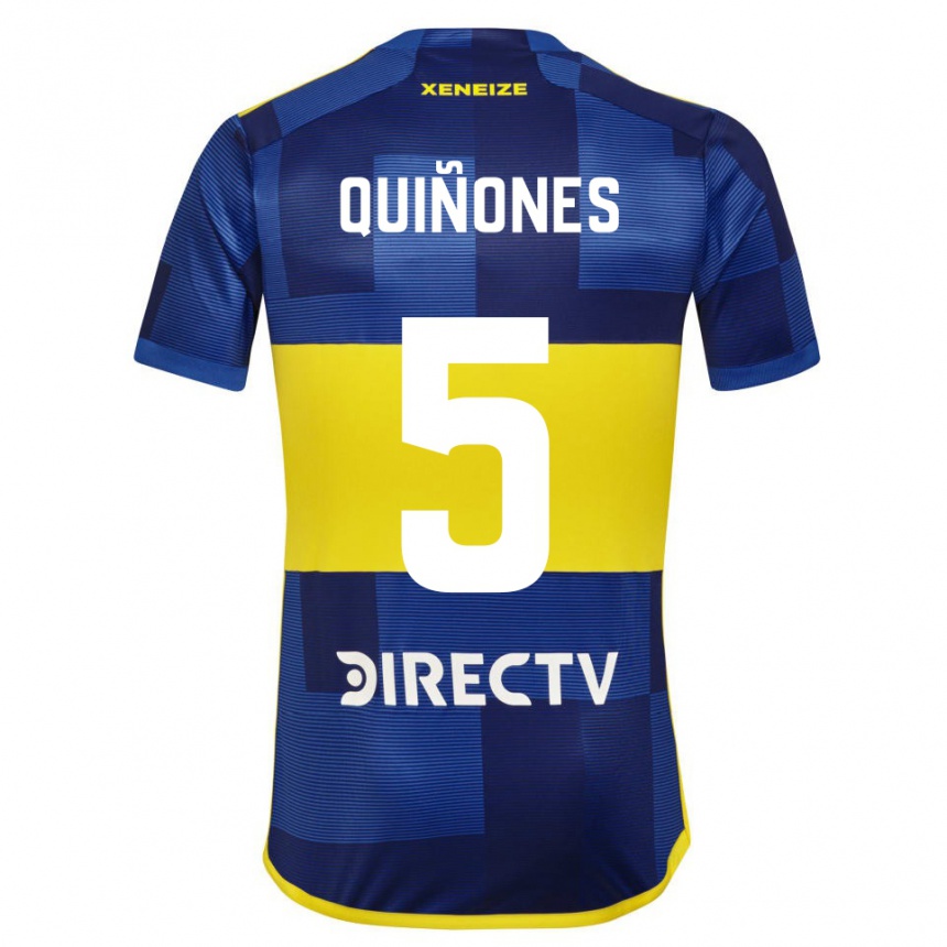 Kids Football Florencia Quiñones #5 Blue Yellow Home Jersey 2024/25 T-Shirt Australia