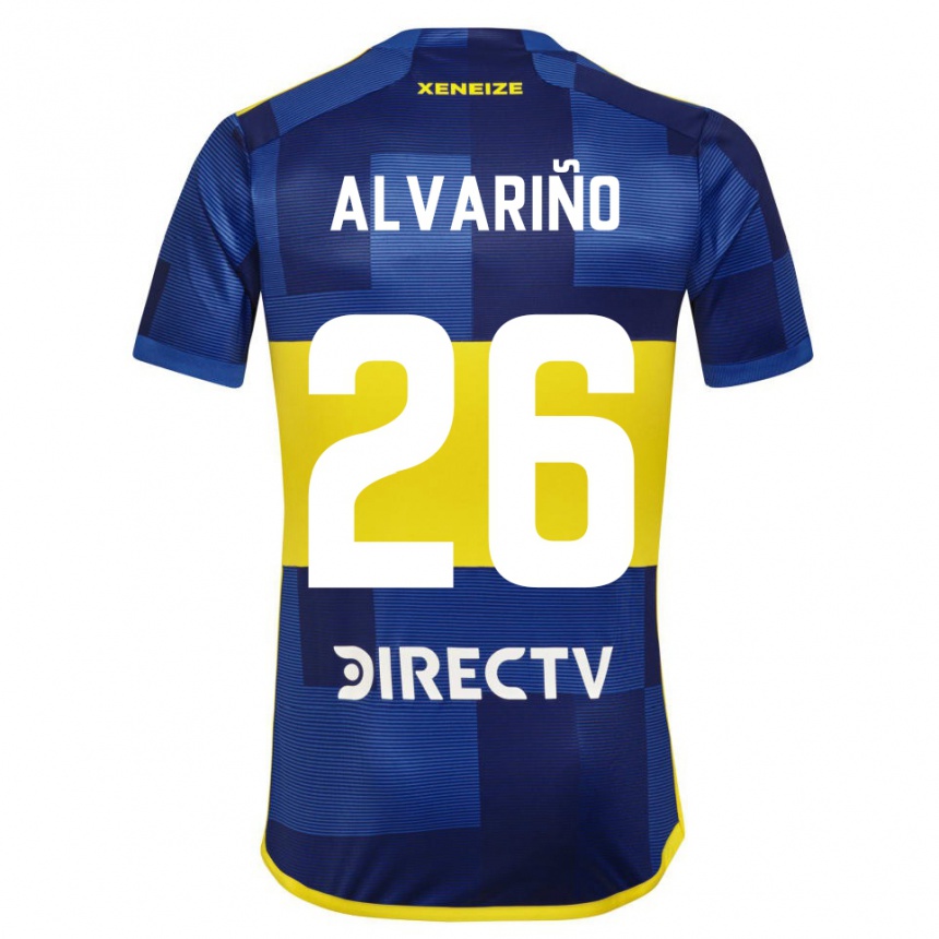 Kids Football Alexis Alvariño #26 Blue Yellow Home Jersey 2024/25 T-Shirt Australia