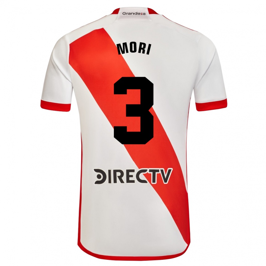 Kids Football Ramiro Funes Mori #3 White Red Home Jersey 2024/25 T-Shirt Australia