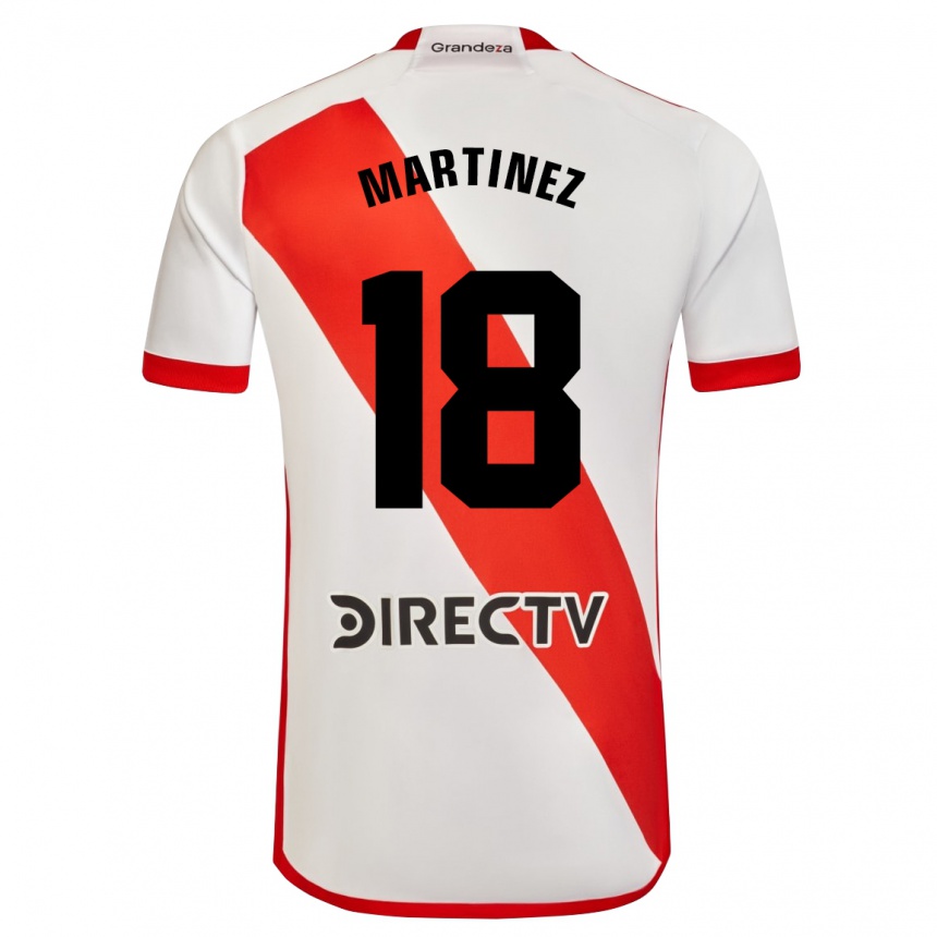 Kids Football Pity Martínez #18 White Red Home Jersey 2024/25 T-Shirt Australia