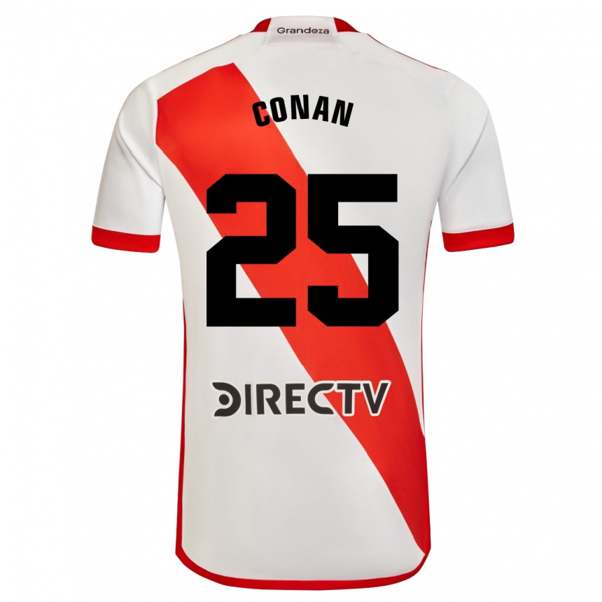 Kids Football Conan Ledesma #25 White Red Home Jersey 2024/25 T-Shirt Australia