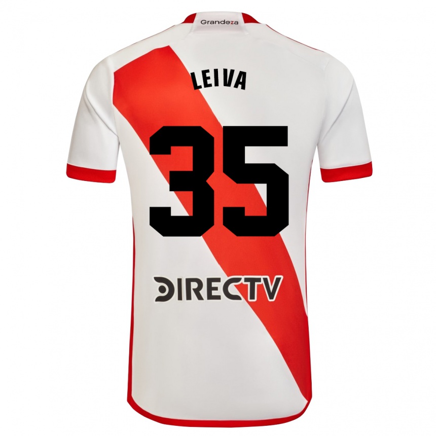 Kids Football Tobías Leiva #35 White Red Home Jersey 2024/25 T-Shirt Australia