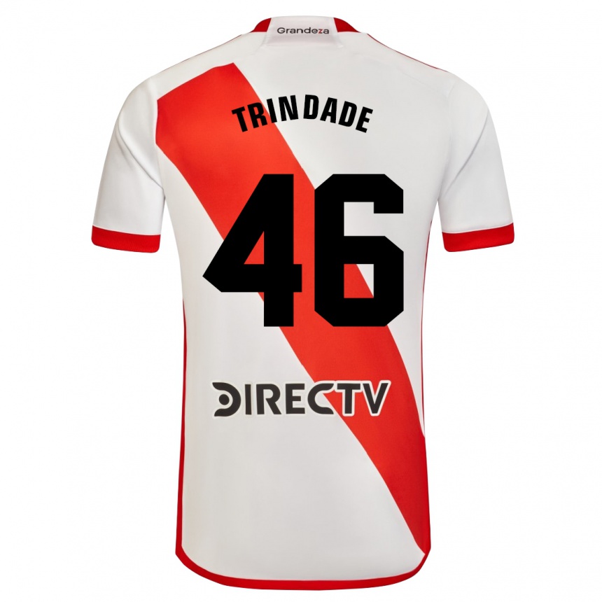 Kids Football Gonzalo Trindade #46 White Red Home Jersey 2024/25 T-Shirt Australia