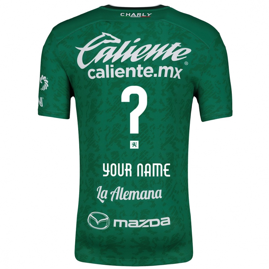 Kids Football Your Name #0 Green White Home Jersey 2024/25 T-Shirt Australia