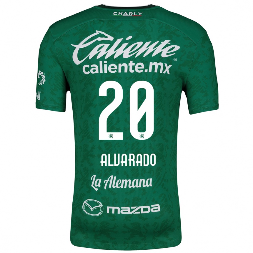 Kids Football Alfonso Alvarado #20 Green White Home Jersey 2024/25 T-Shirt Australia