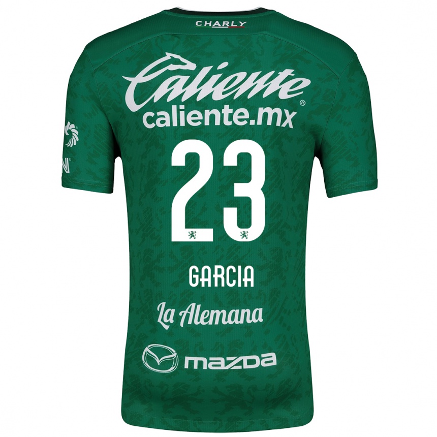 Kids Football Óscar García #23 Green White Home Jersey 2024/25 T-Shirt Australia