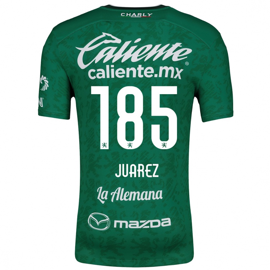 Kids Football Moisés Juárez #185 Green White Home Jersey 2024/25 T-Shirt Australia