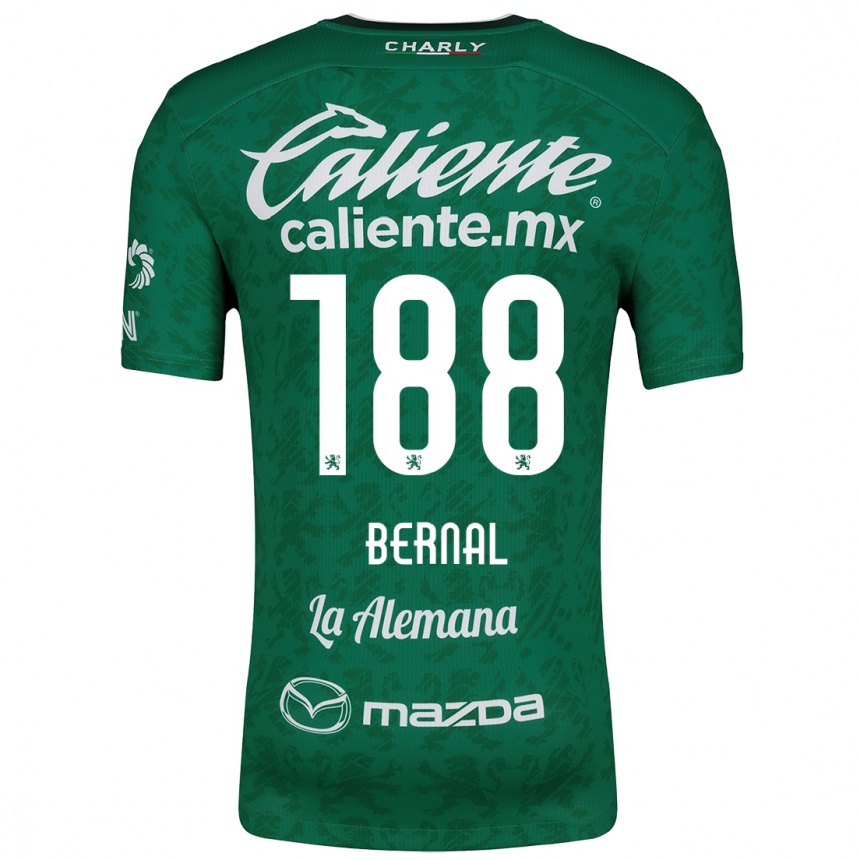 Kids Football Juan Bernal #188 Green White Home Jersey 2024/25 T-Shirt Australia