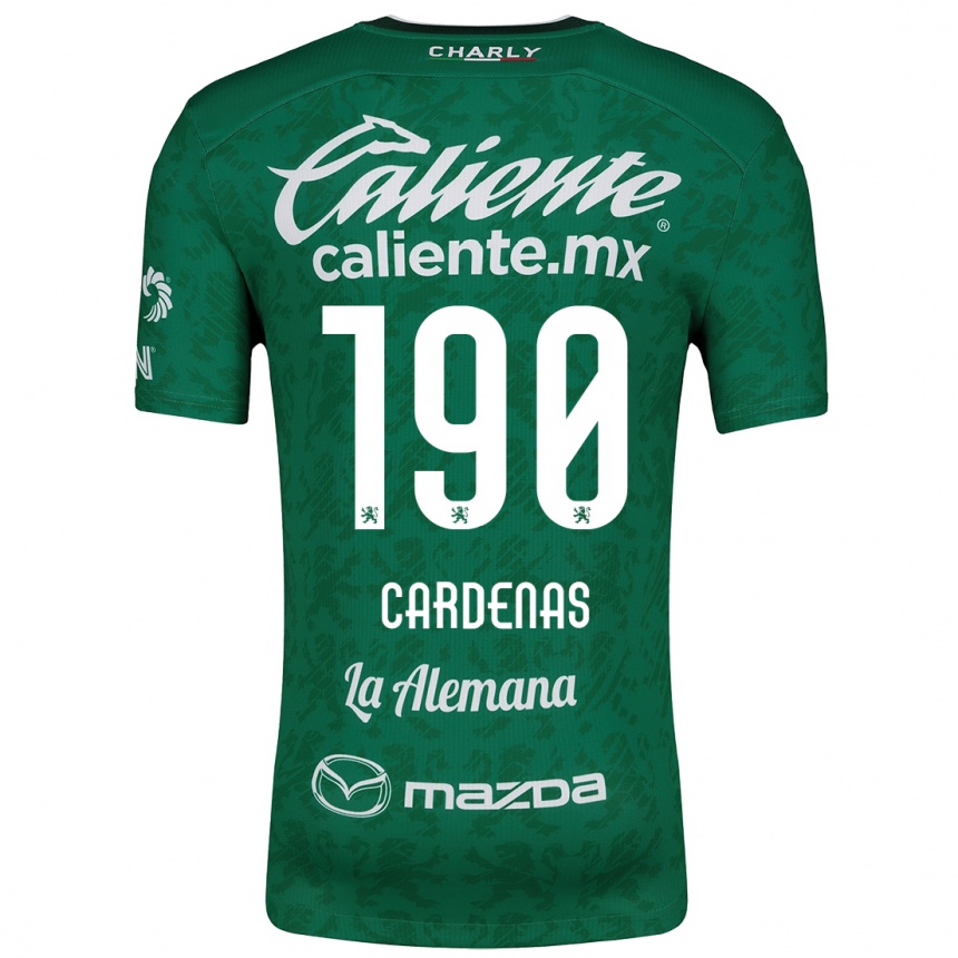 Kids Football Emilio Cárdenas #190 Green White Home Jersey 2024/25 T-Shirt Australia