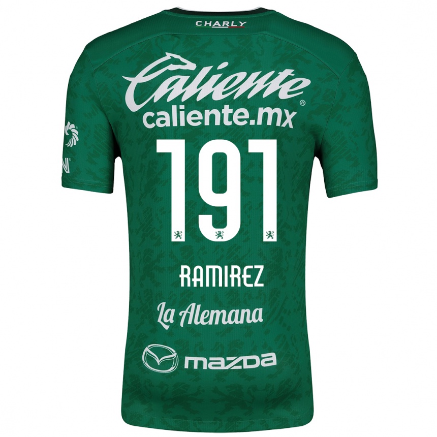 Kids Football Ian Ramírez #191 Green White Home Jersey 2024/25 T-Shirt Australia