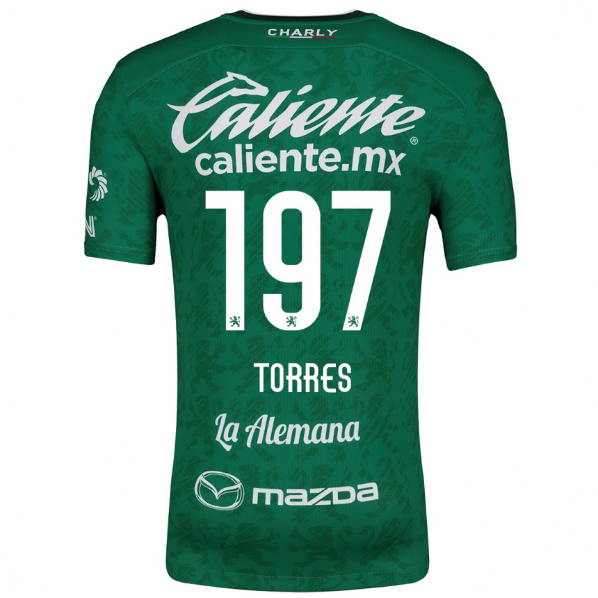 Kids Football Erick Torres #197 Green White Home Jersey 2024/25 T-Shirt Australia