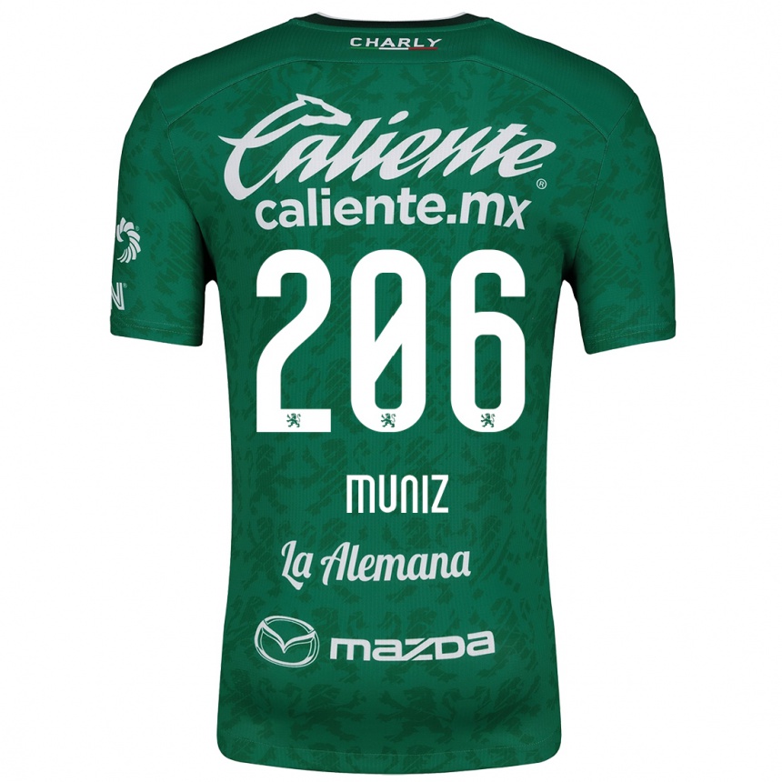 Kids Football Isaác Muñíz #206 Green White Home Jersey 2024/25 T-Shirt Australia