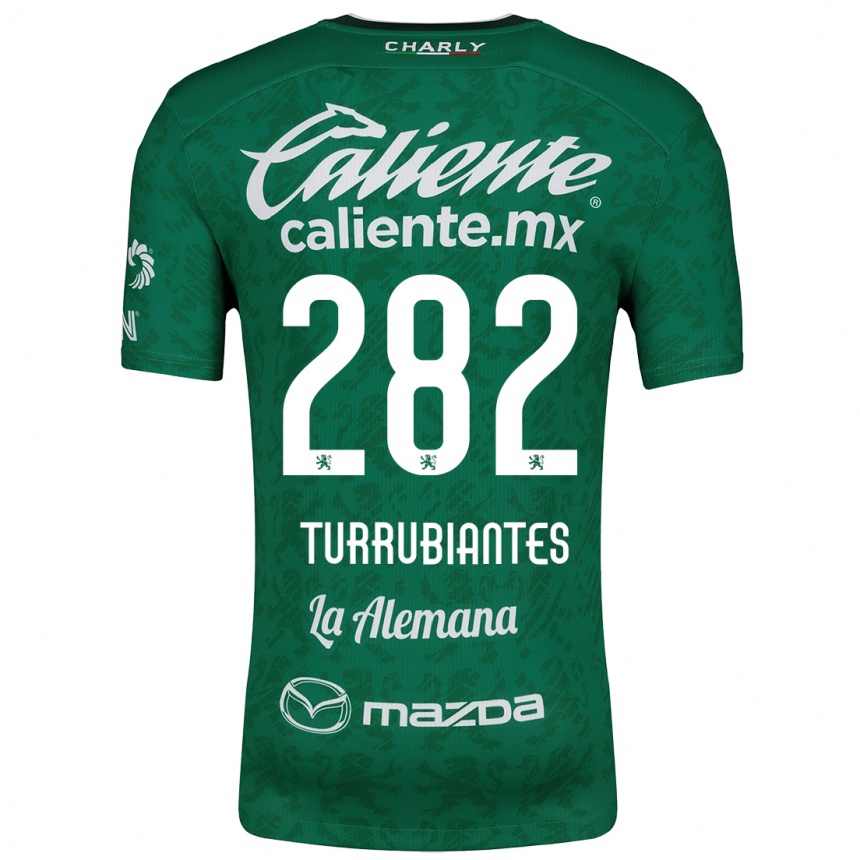 Kids Football Abdon Turrubiantes #282 Green White Home Jersey 2024/25 T-Shirt Australia