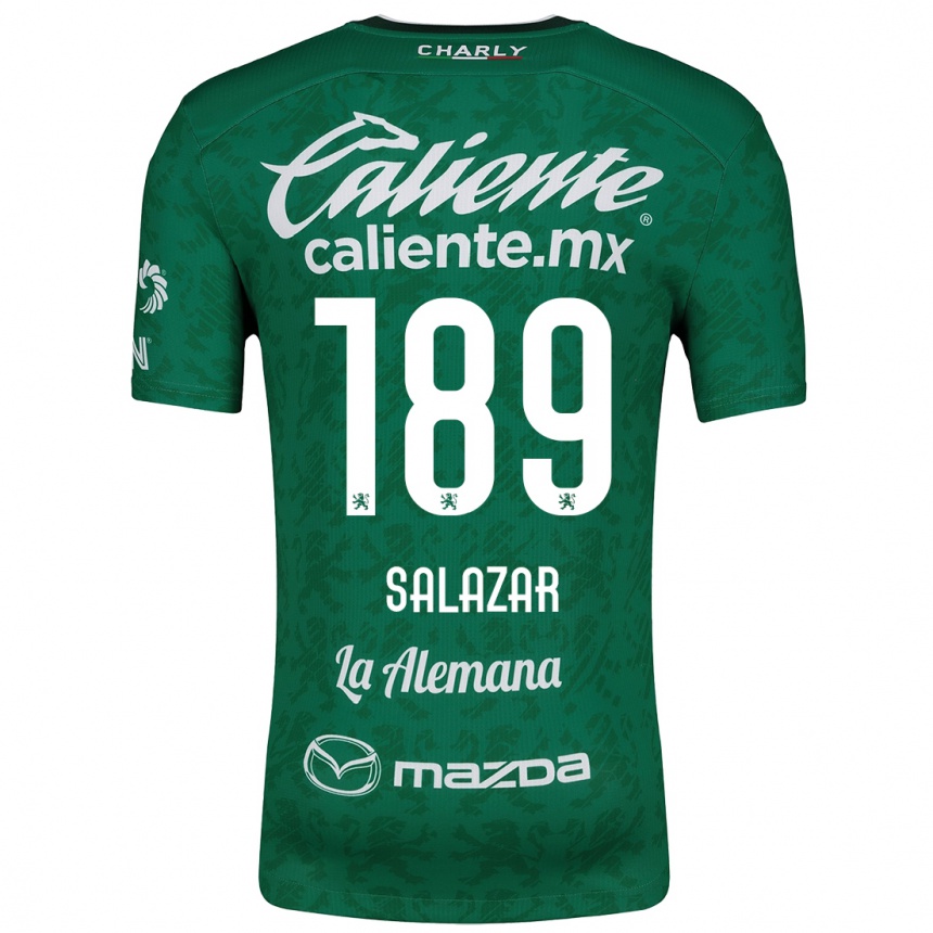 Kids Football José Salazar #189 Green White Home Jersey 2024/25 T-Shirt Australia