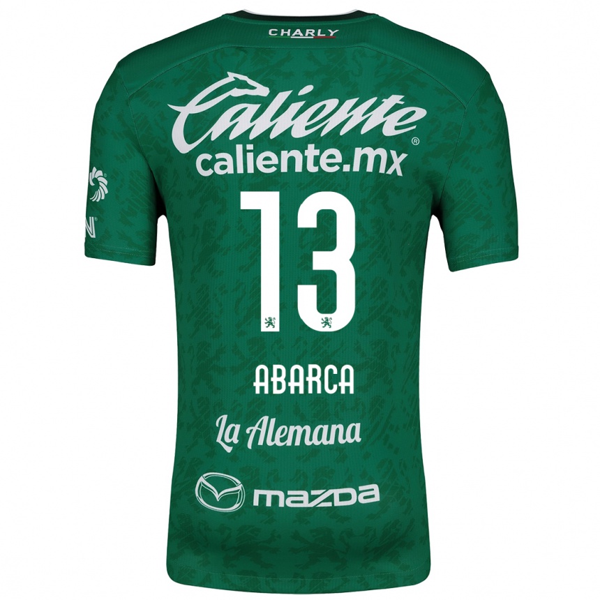 Kids Football Vidalia Abarca #13 Green White Home Jersey 2024/25 T-Shirt Australia