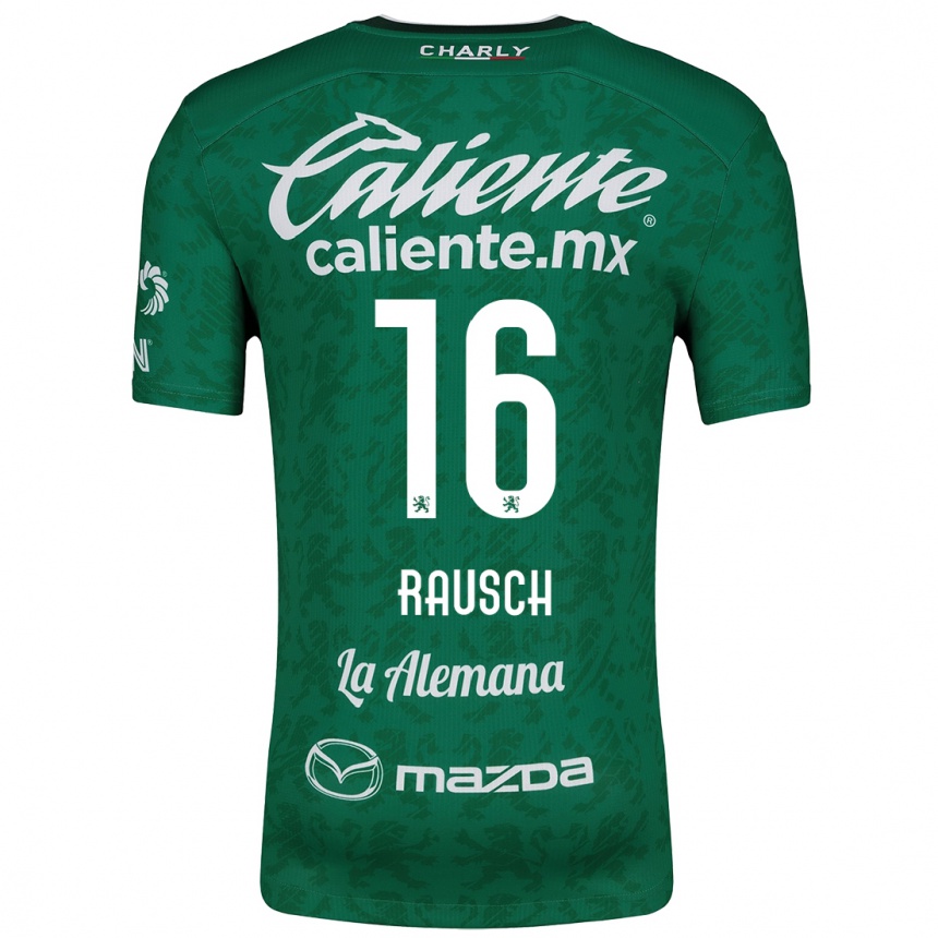 Kids Football Mayalu Rausch #16 Green White Home Jersey 2024/25 T-Shirt Australia