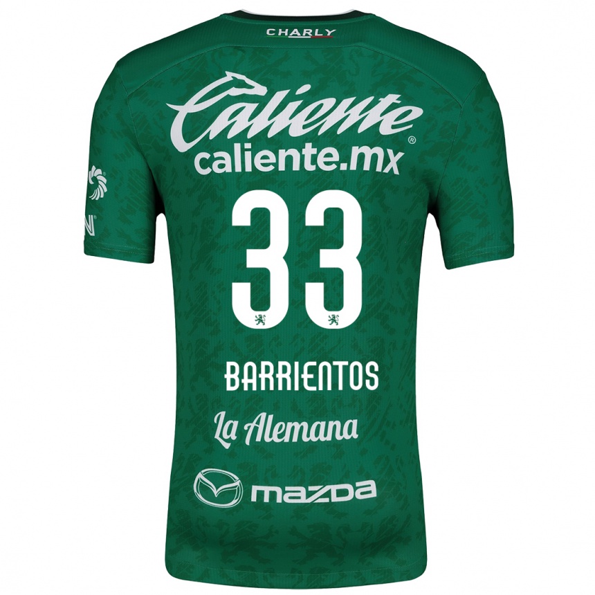 Kids Football Yashira Barrientos #33 Green White Home Jersey 2024/25 T-Shirt Australia