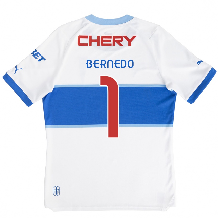 Kids Football Vicente Bernedo #1 White Blue Home Jersey 2024/25 T-Shirt Australia