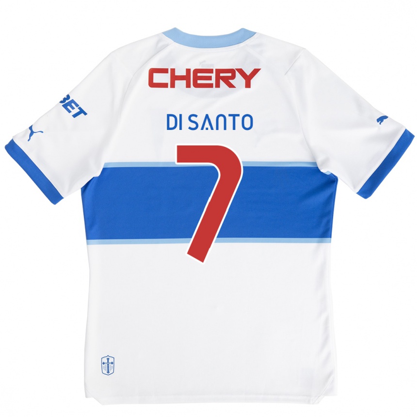 Kids Football Franco Di Santo #7 White Blue Home Jersey 2024/25 T-Shirt Australia