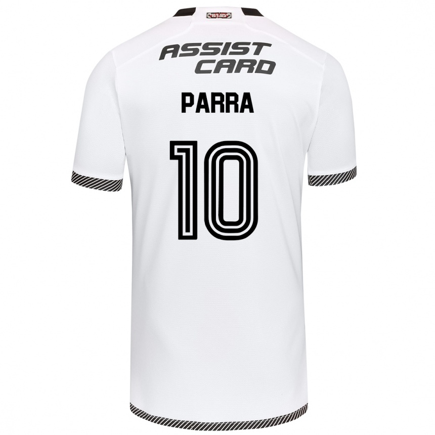 Kids Football Pablo Parra #10 White Black Home Jersey 2024/25 T-Shirt Australia