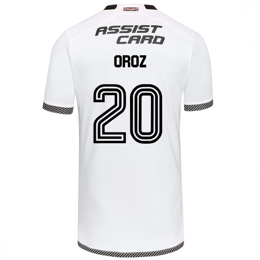 Kids Football Alexander Oroz #20 White Black Home Jersey 2024/25 T-Shirt Australia