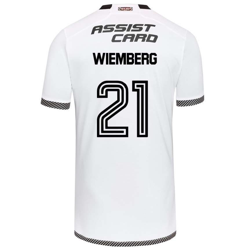 Kids Football Erick Wiemberg #21 White Black Home Jersey 2024/25 T-Shirt Australia