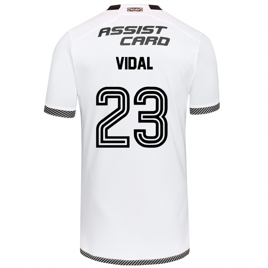 Kids Football Arturo Vidal #23 White Black Home Jersey 2024/25 T-Shirt Australia