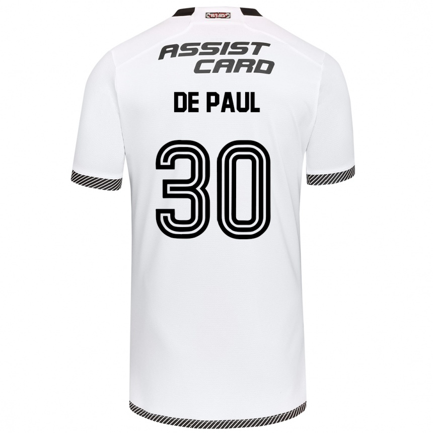 Kids Football Fernando De Paul #30 White Black Home Jersey 2024/25 T-Shirt Australia